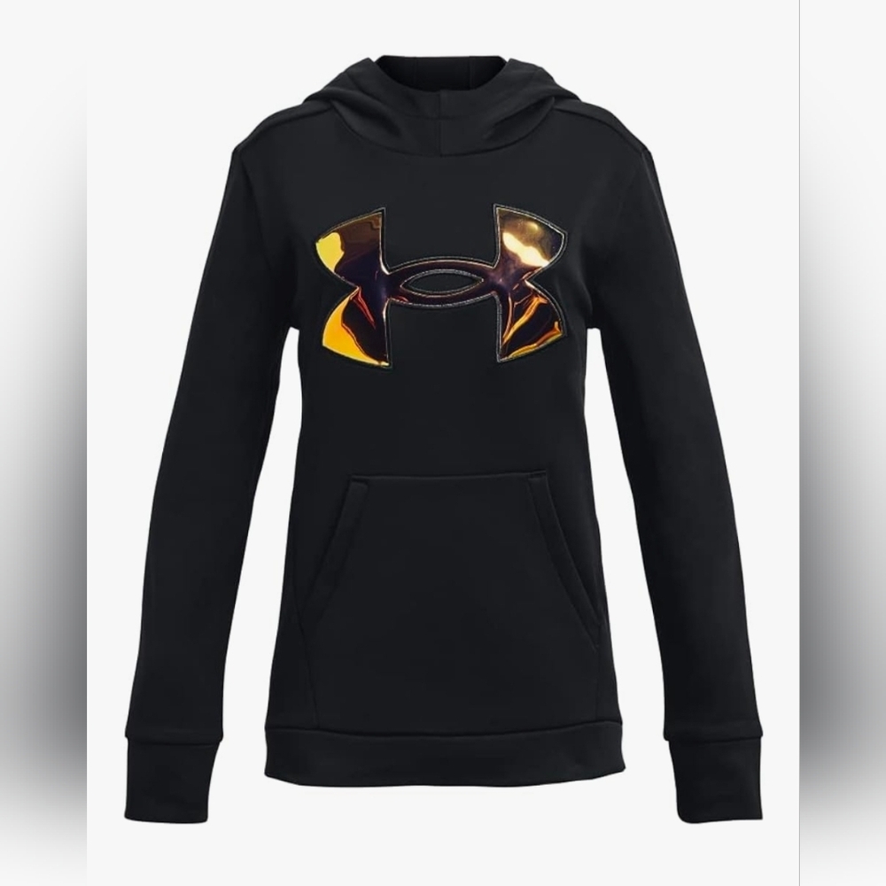 Under Armour Girls Armourfleece Iridescent Big Logo Hoodie - YSM - NEW!